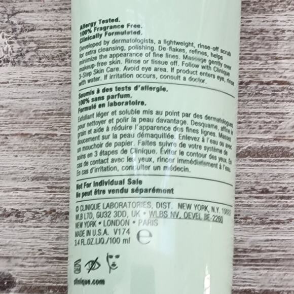 Clinique 7 Day Scrub Cream Rinse Off Formula Full Size 3.4 oz New - Picture 4 of 4